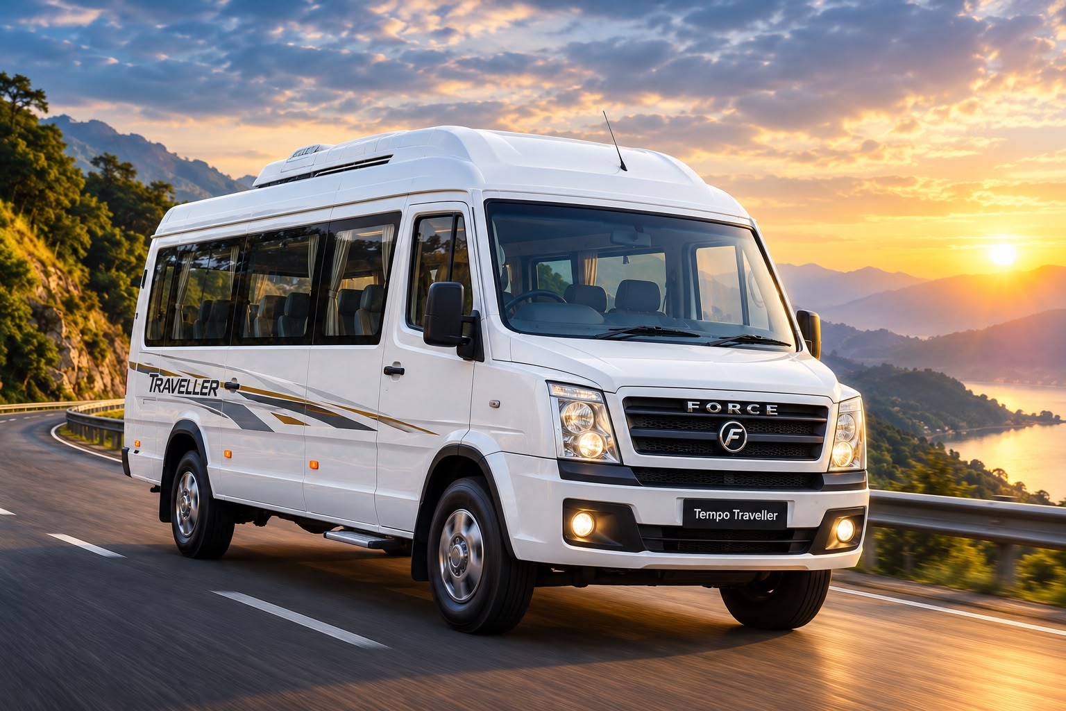 Tempo Traveller vehicle for PVS Tours and Travels