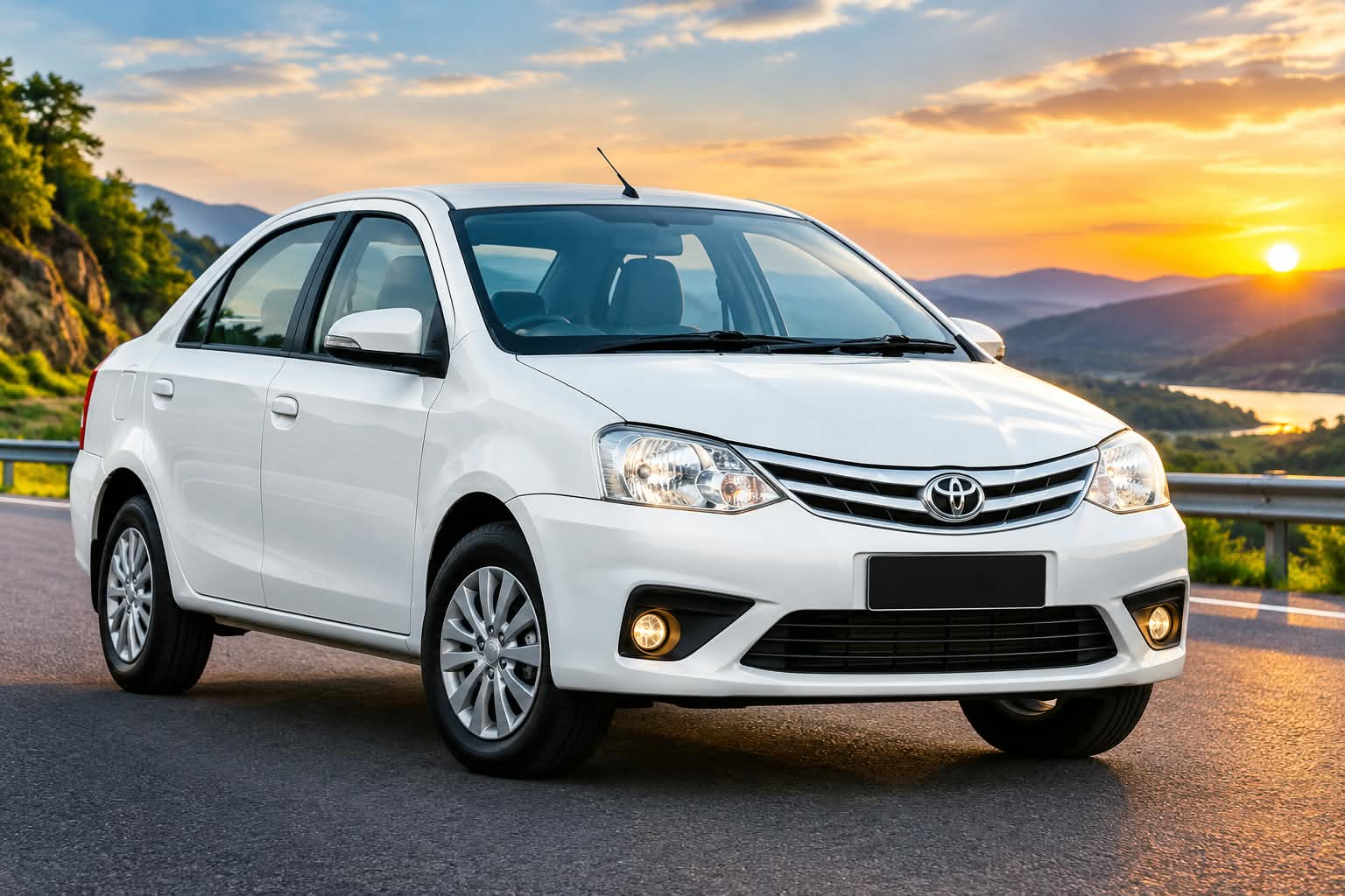 Etios Sedan vehicle for PVS Tours and Travels